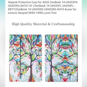 ❌TRADED❌ Colorful Tree Design Lenovo Ideapad Case